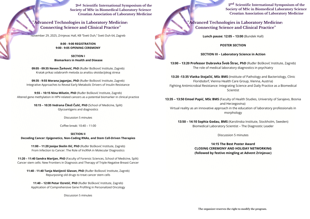 Schedule 2nd Symposium 2025